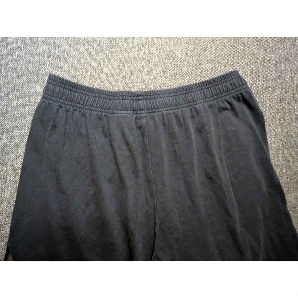 Adidas‎ Men's Black Athletic Shorts Medium White Logo Elastic Waist With Pockets